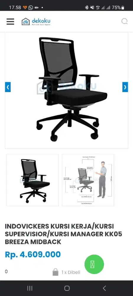 Kursi kantor, gaming
