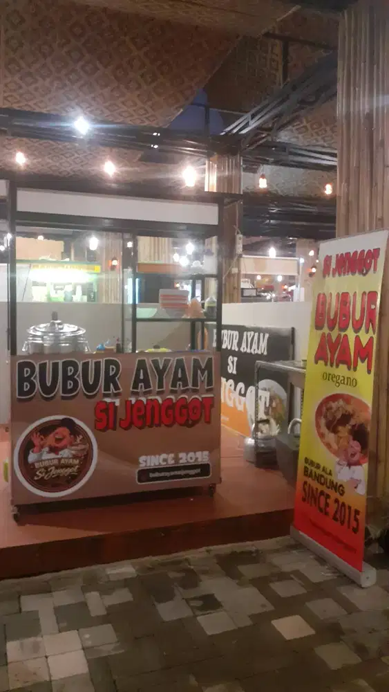 Jual grobak etalase alumunium