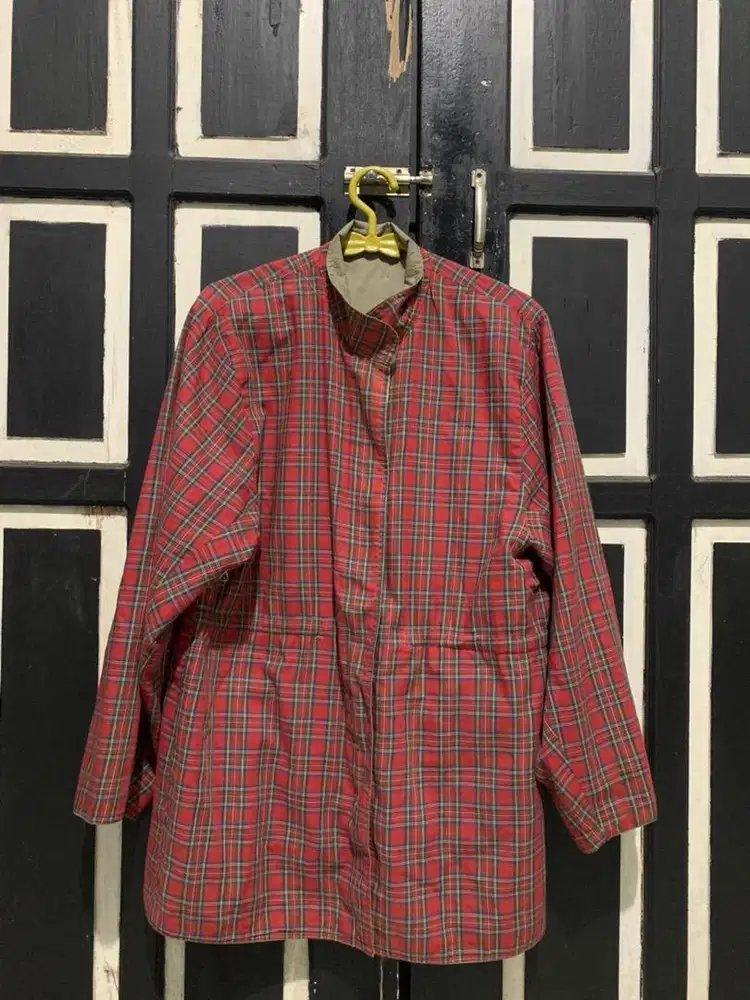 Jaket Parka Vintage Red Grid
