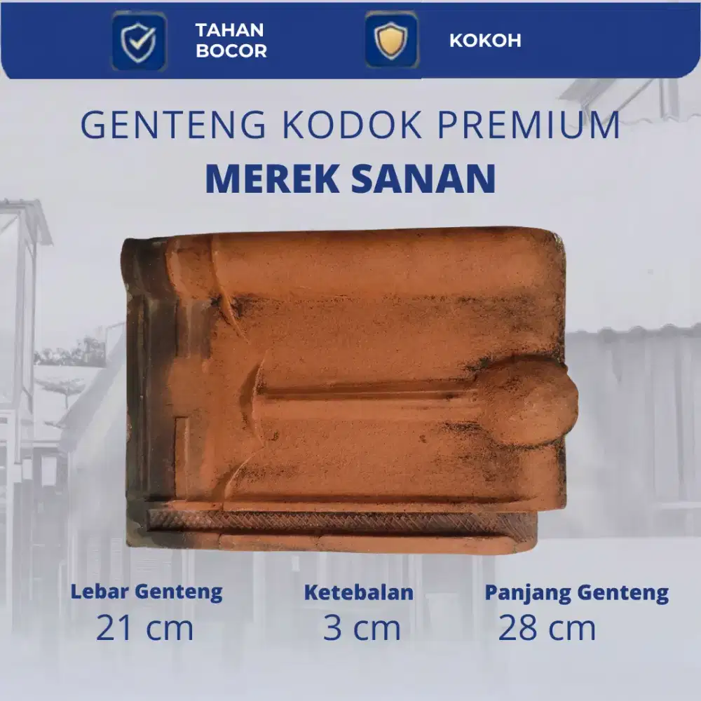 Jual genteng kodok merek sanan Surabaya