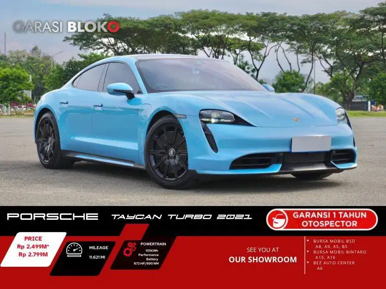 Odo 12rb Warranty ON - Porsche Taycan Turbo  EV AWD ATPM 2021