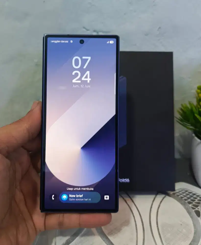 SAMSUNG Z FOLD 6 5G RAM 12/512GB ORIGINAL SEIN MULUS NORMAL FULLSHET