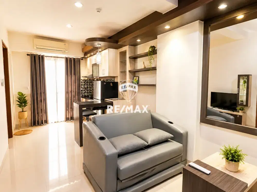 Dijual 2 Bedroom Lantai Tinggi – Full Furnish, View Jalan Protokol, AJB Siap