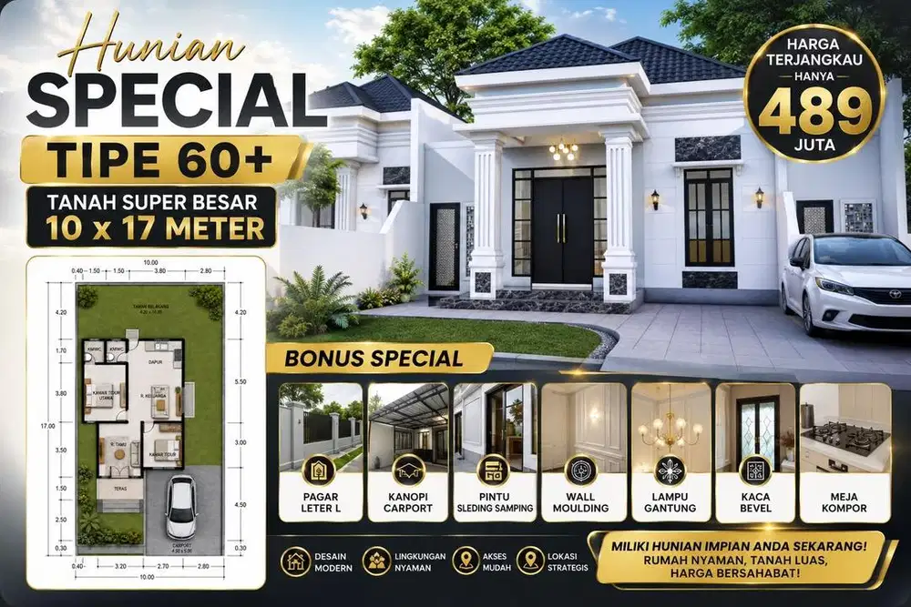 Rumah type 60+ , unit terbatas