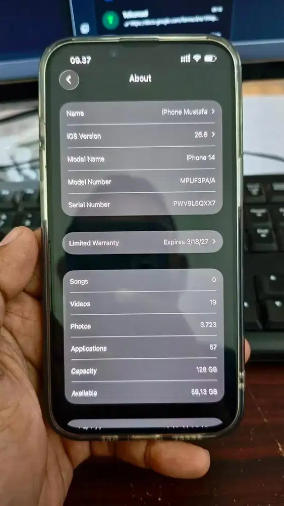 IPHONE 14 128gb IBOX GARANSI 2027