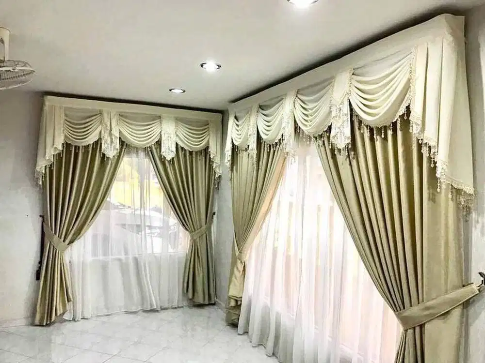 Jasa Buat gorden jendela pintu gorden blackout gordyn vitrase Gordyn
