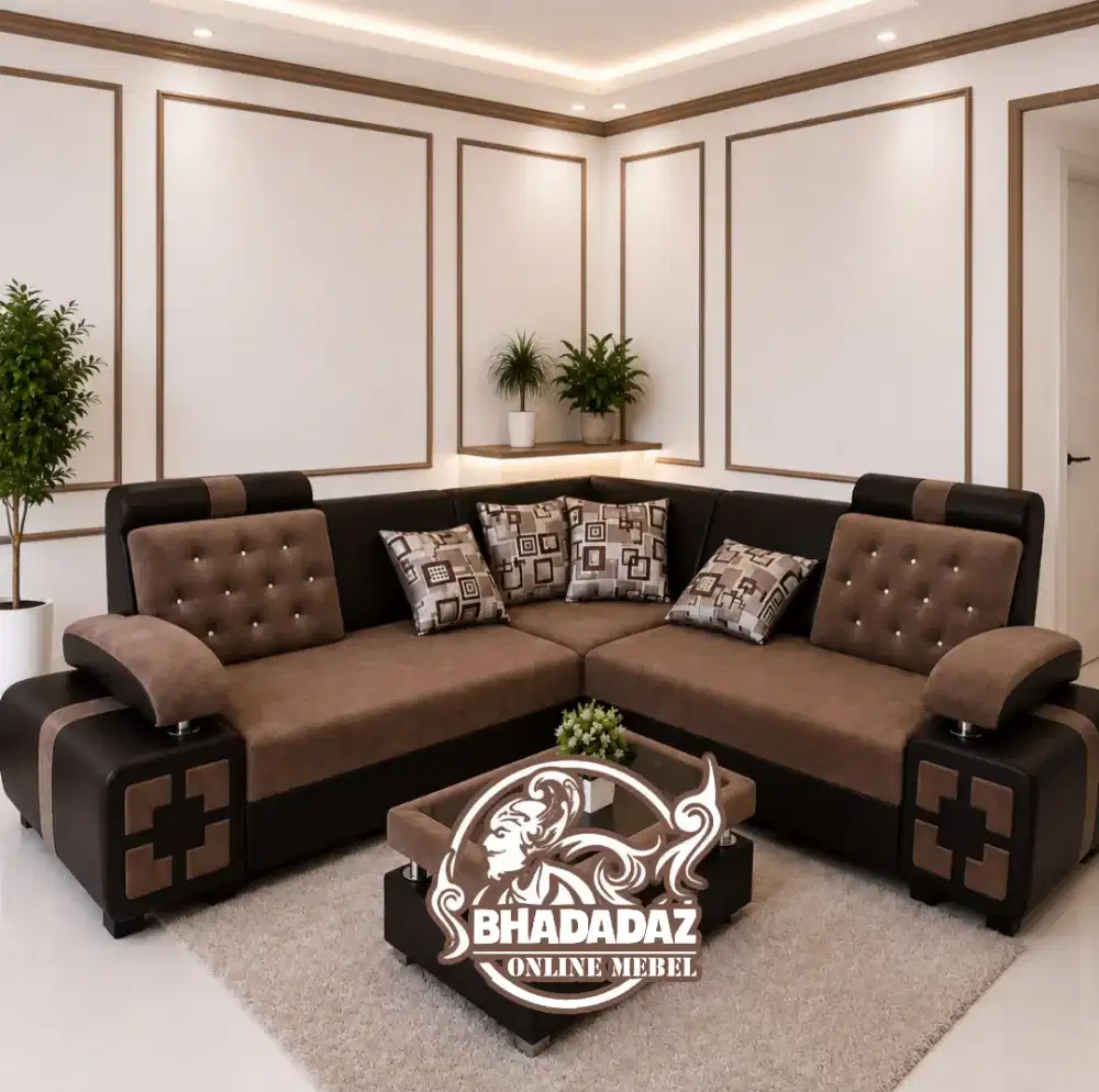 Sofa L Sudut Ruang Tamu