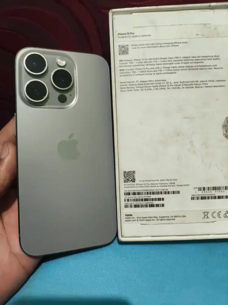 Dijual iPhone 15 Pro Digimap Orginal Lengkap Semua Mulus