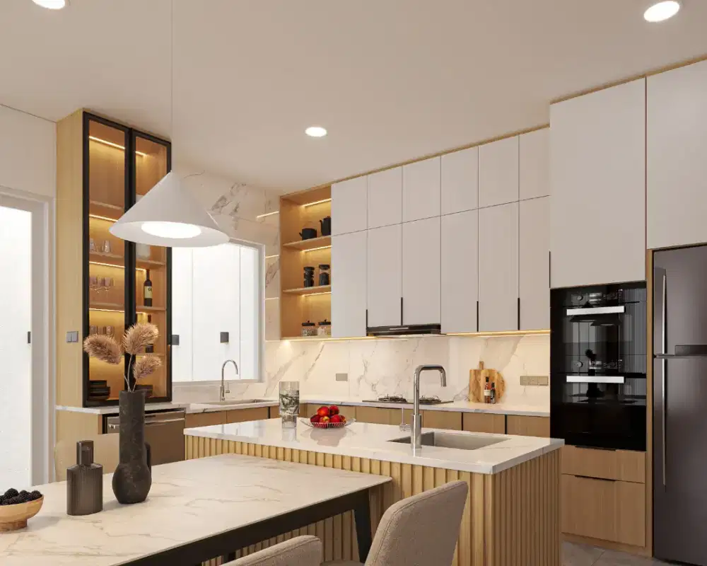 JASA DESAIN INTERIOR 3D + GAMBAR KERJA LENGKAP