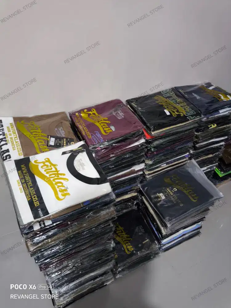 [CUCI GUDANG] FORTKLASS KAOS DISTRO PREMIUM BAHAN KATUN COMBED 24S