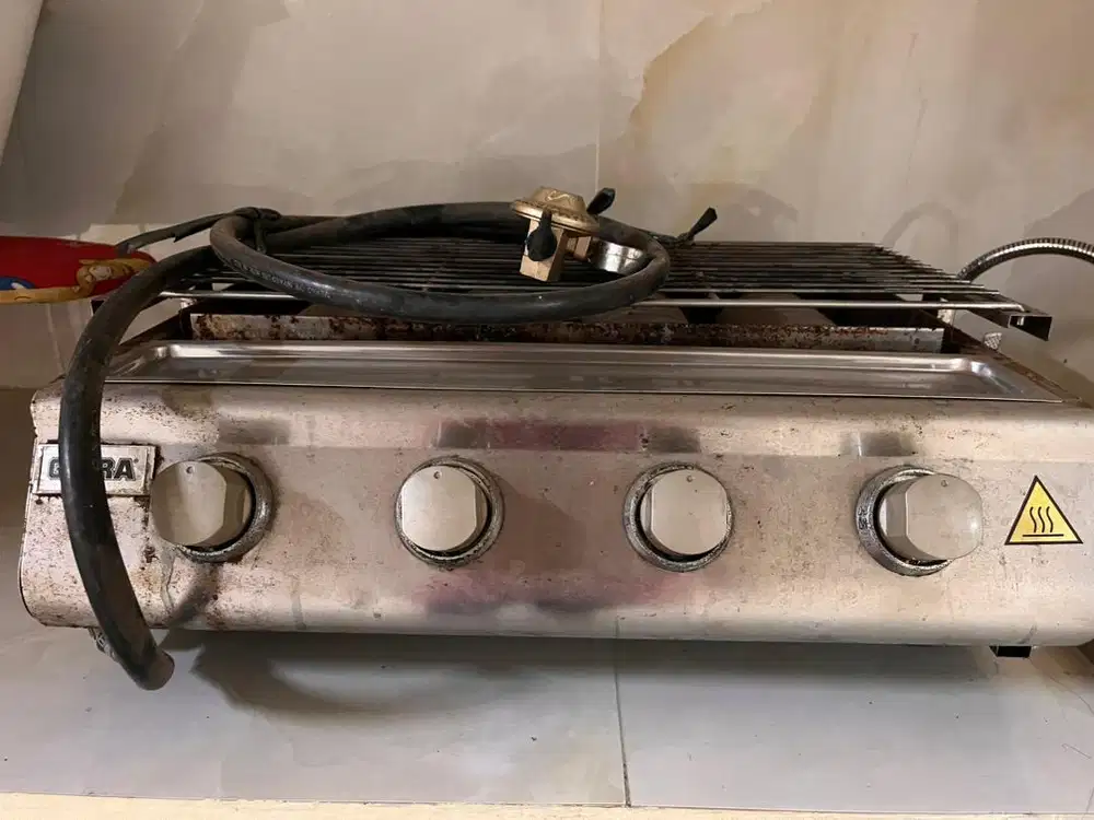 Dijual Kompor Panggang Getra 4 Tungku + Selang