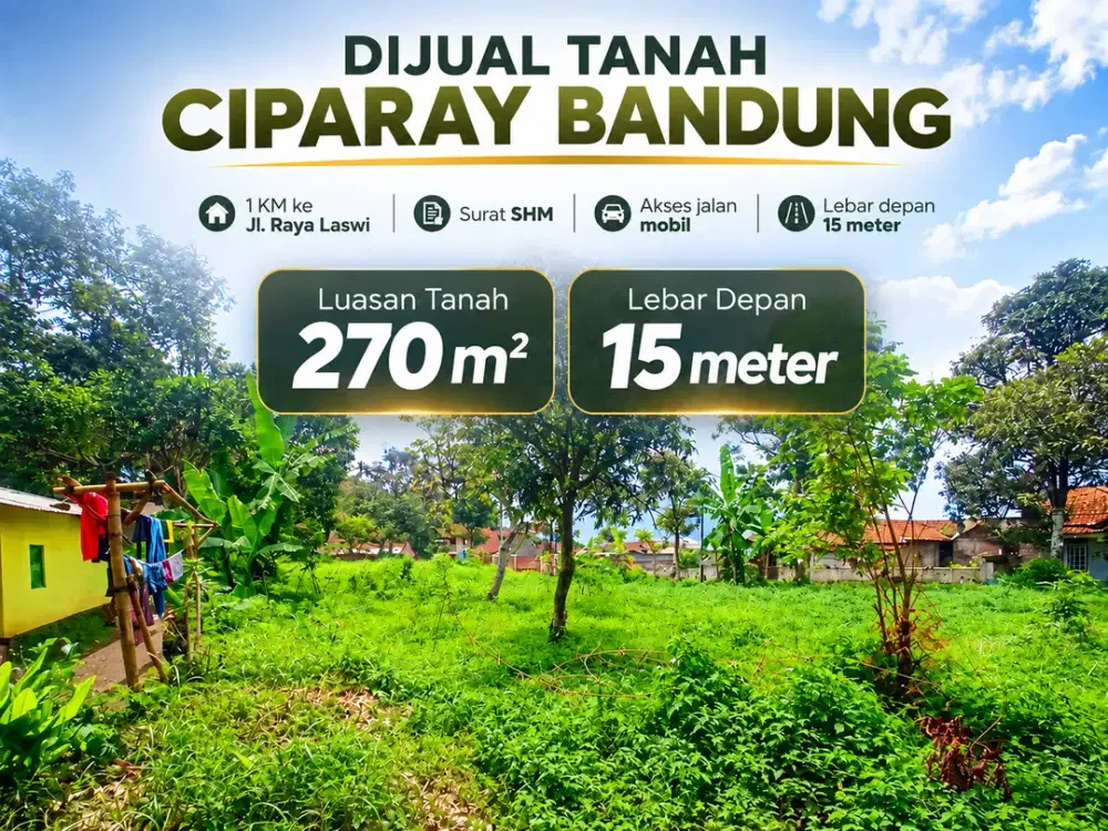 SHM Ready! Tanah Bagus Di Ciparay, Bandung 200 Jt-an
