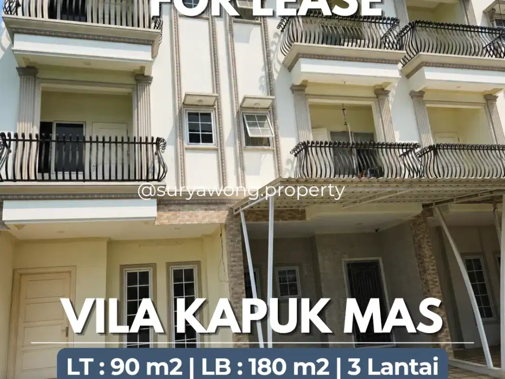 Rumah Baru 3 lantai 3 Kamar Tidur Siap Huni Tidak Banjir Aman Strategis Huk