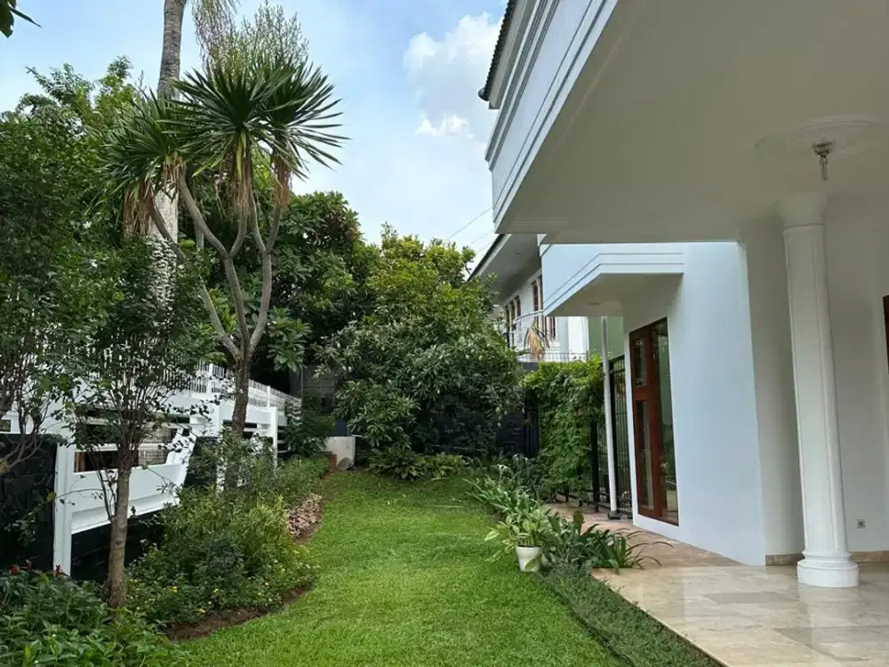 Dijual Rumah Mewah Permata Hijau Jakarta Selatan | Ruang Tamu Grand Tanpa Sekat View Kolam Renang | LT 719 m² | Rp35 M