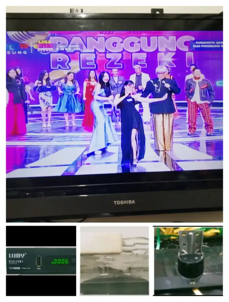 TV Toshiba uk 29 inch + Luby + kipas angin