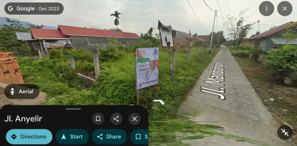 Tanah hook strategis 2.9 Km dari walikota Padang