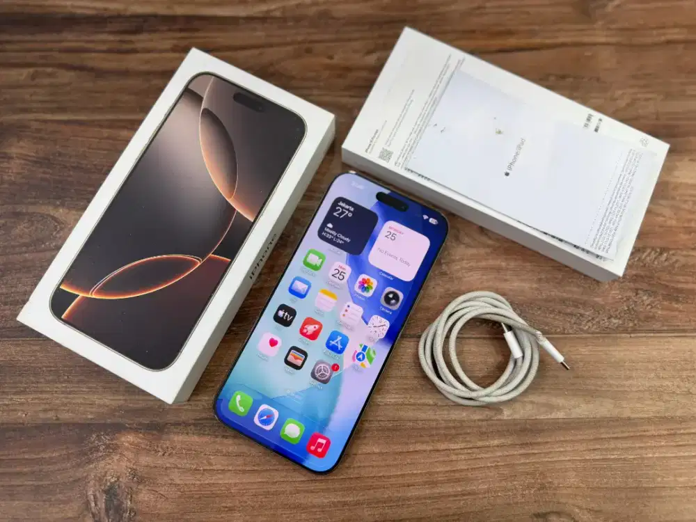 Iphone 16 Pro Max 256GB Dessert Ex ibox Mulus Lengkap Normal Bisa COD
