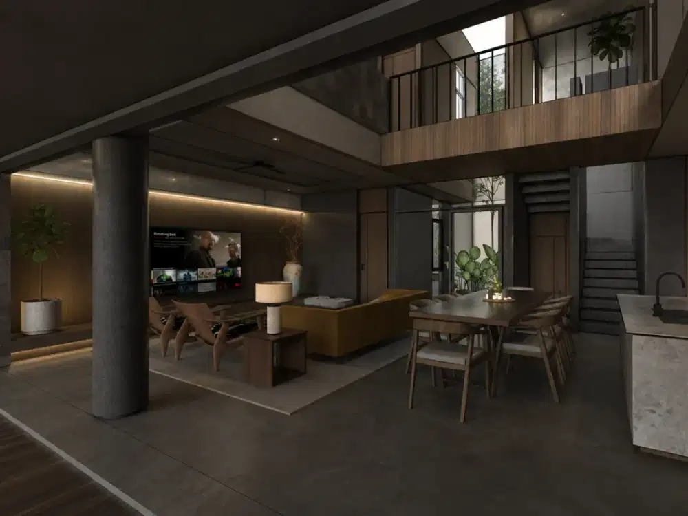 THE Green BSD Design arsitek Modern tropical with villa concept