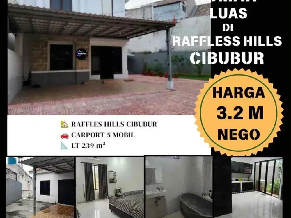 Rumah apik siap huni di Raffless Cibubur
