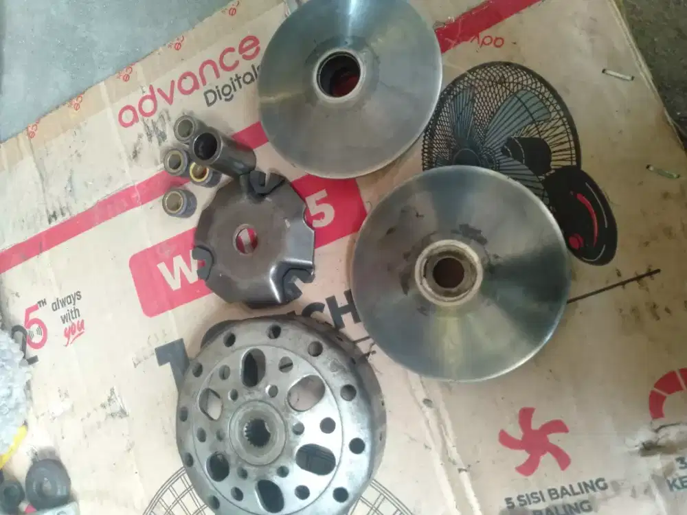 Pully Set Depan Beat Esp K44 ORI Bubut 13,8
