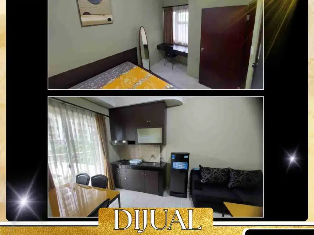 DIJUAL APARTEMEN MEDITERANIA 2  LUAS 44 m² LUAS 44 m².  2 BR TOWER FLAMBOYAN TANJUNG DUREN JAKARTA BARAT