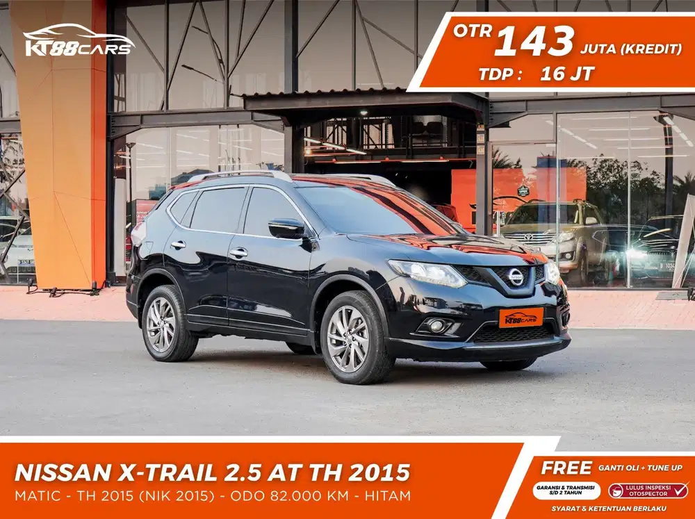 [BERHARANSI] NISSAN XTRAIL 2.5 MATIC TAHUN 2015 HITAM GENAP