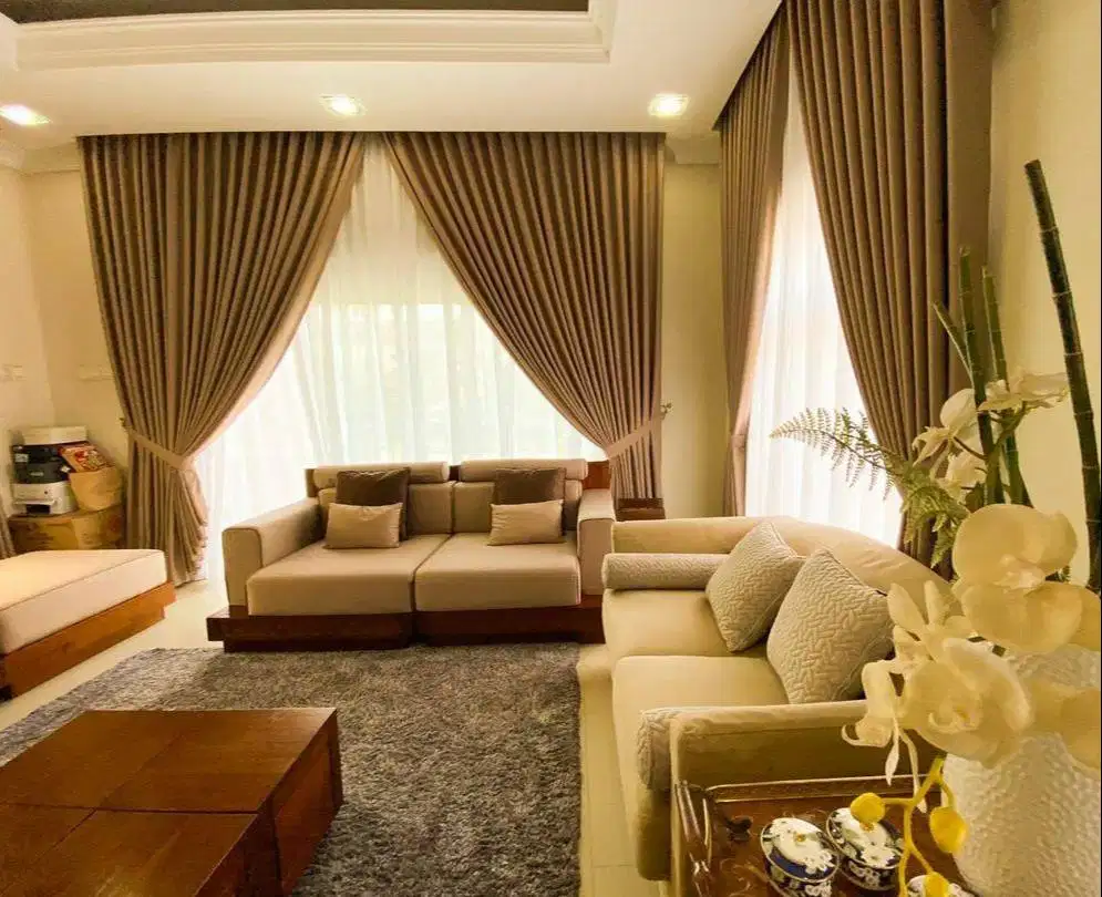 Jual gorden jendela model terbaru gorden pintu blackout gorden kantor