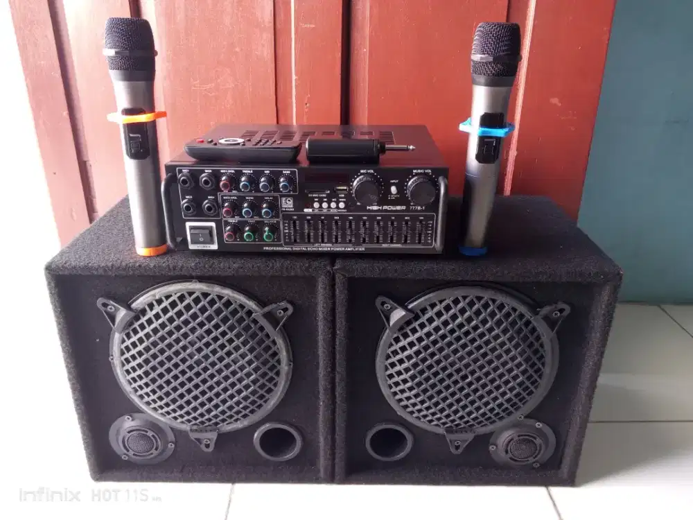 Paket set sound system karaoke 8 in