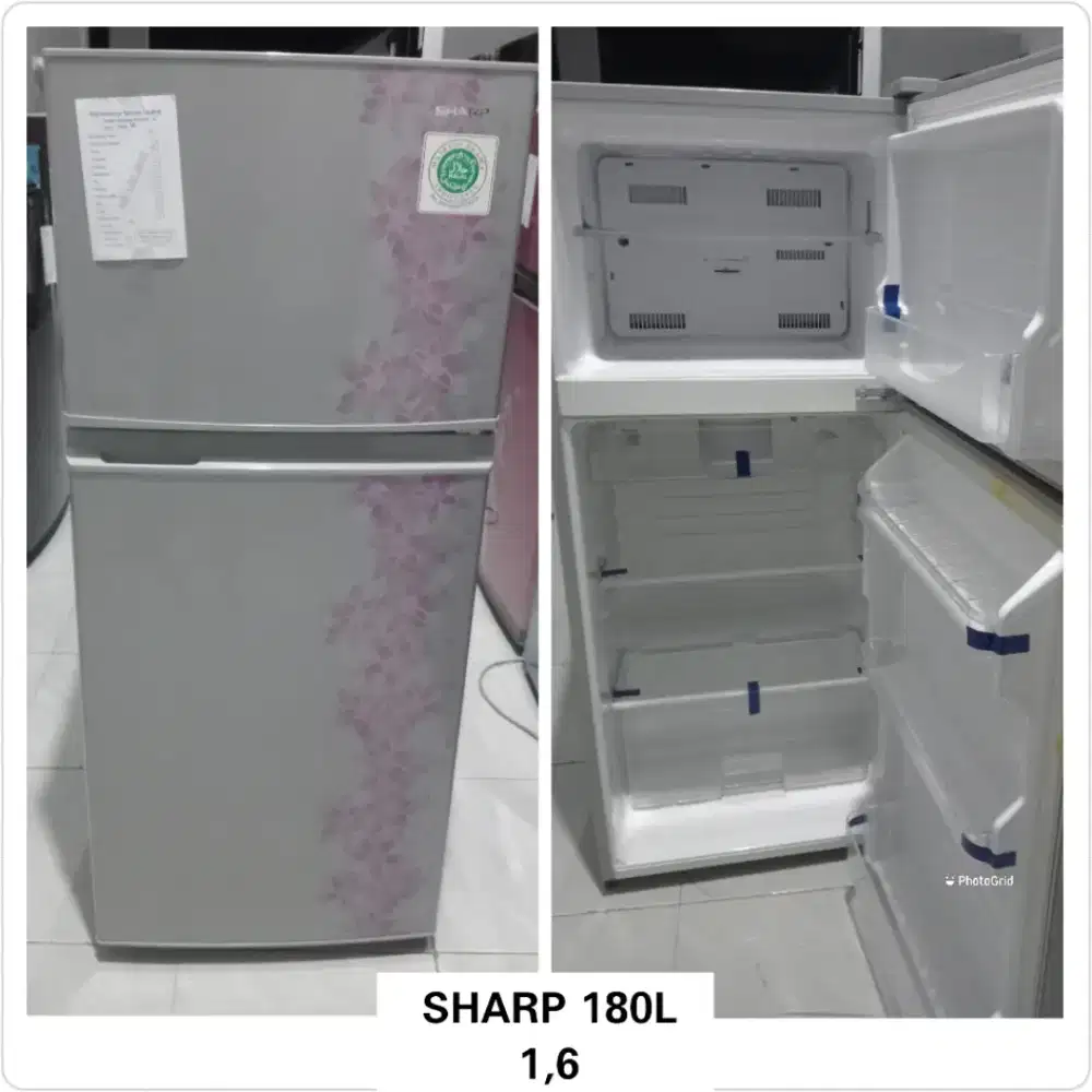 Kulkas 2 pintu Sharp 180L