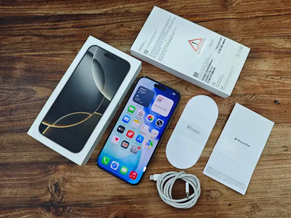 Iphone 16 Pro Max 512GB Natural Ex ibox Mulus Lengkap Normal Bisa COD