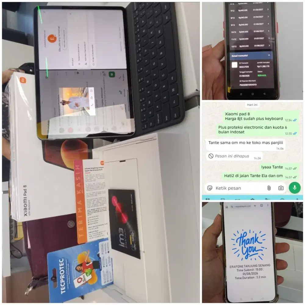 turun harga xiaomi pad 8 new garansi resmi bisa kredit 0% dan tt