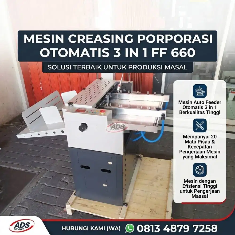 MESIN CREASING PORPORASI OTOMATIS 3 in 1 FF 660