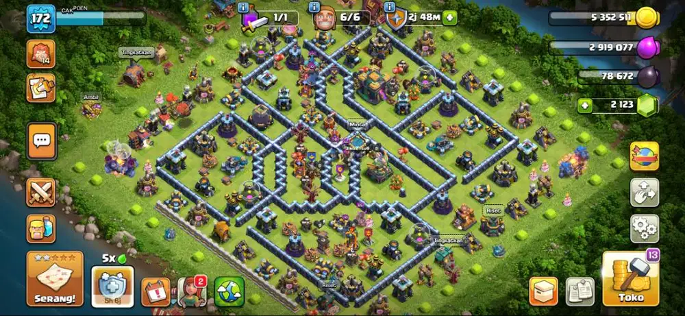 Jual akun coc murah