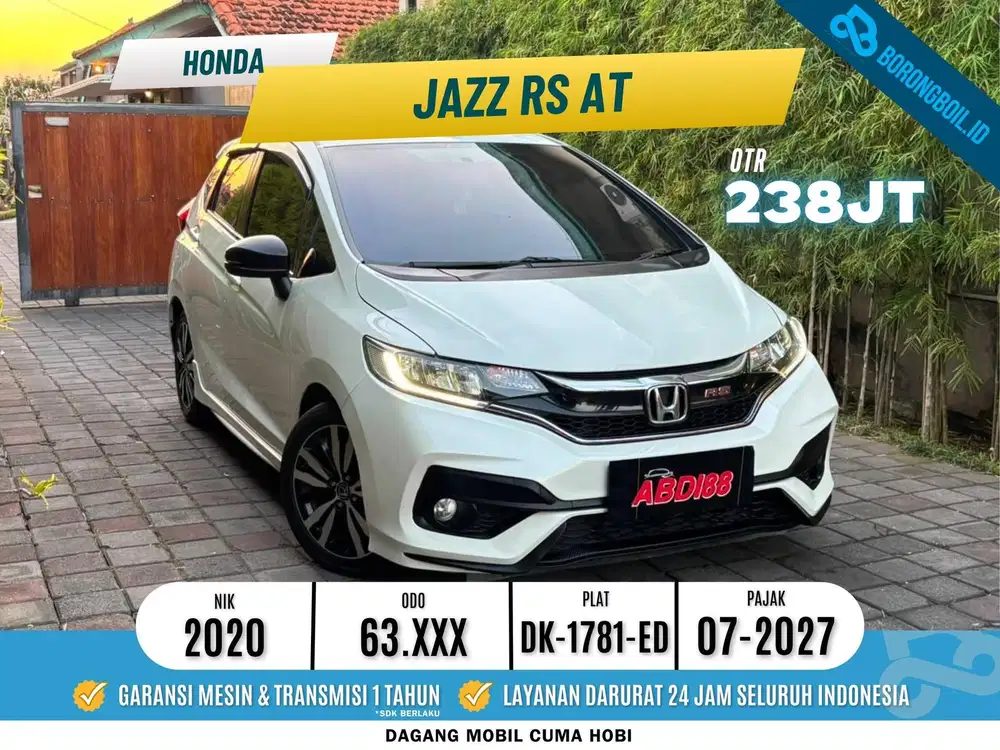 [LOW KM] Honda Jazz RS GK5 AT 2020 | Yaris | Baleno | City | Mazda 2