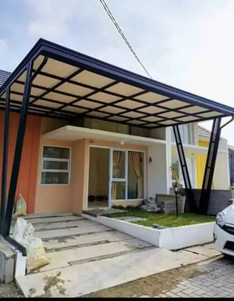 Kanopi atap upvc alderon singgle layer