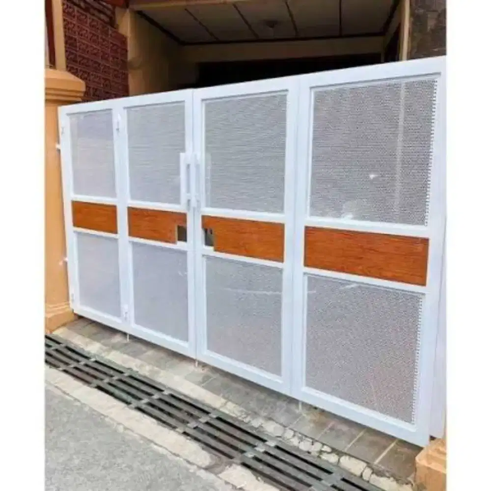 Pagar plat perforated bulat