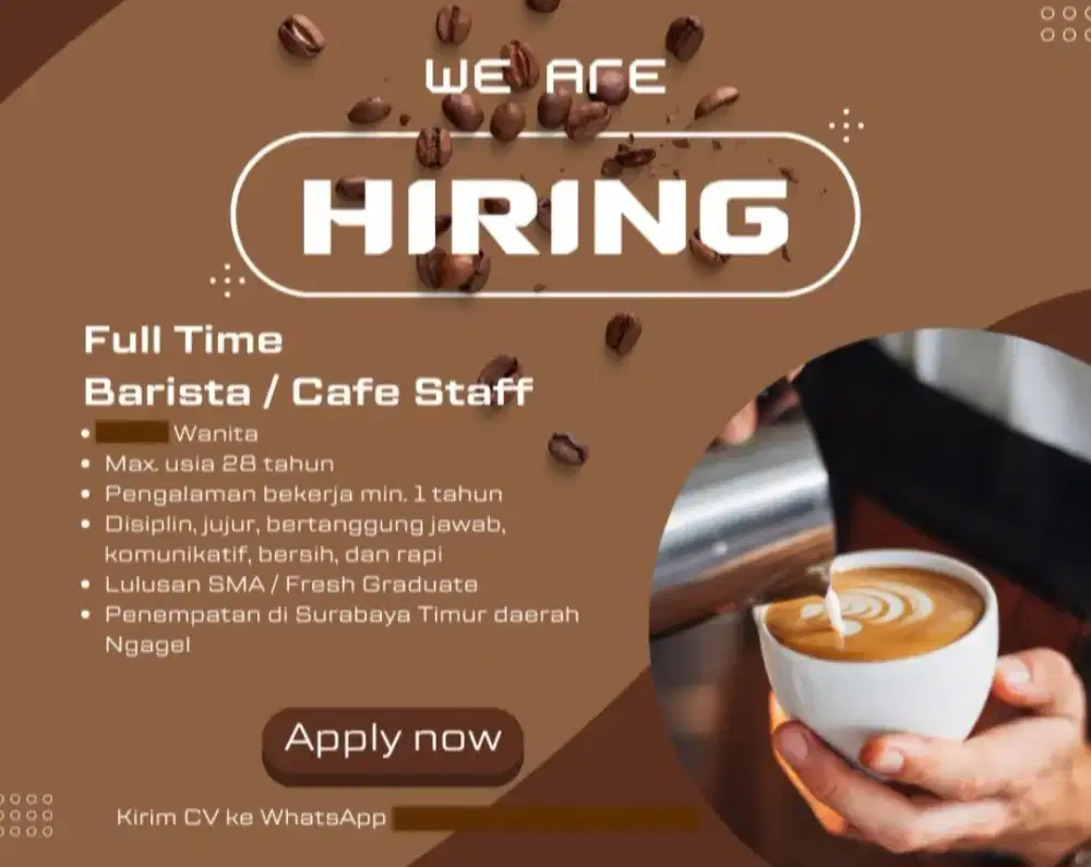BARISTA / CAFE STAFF