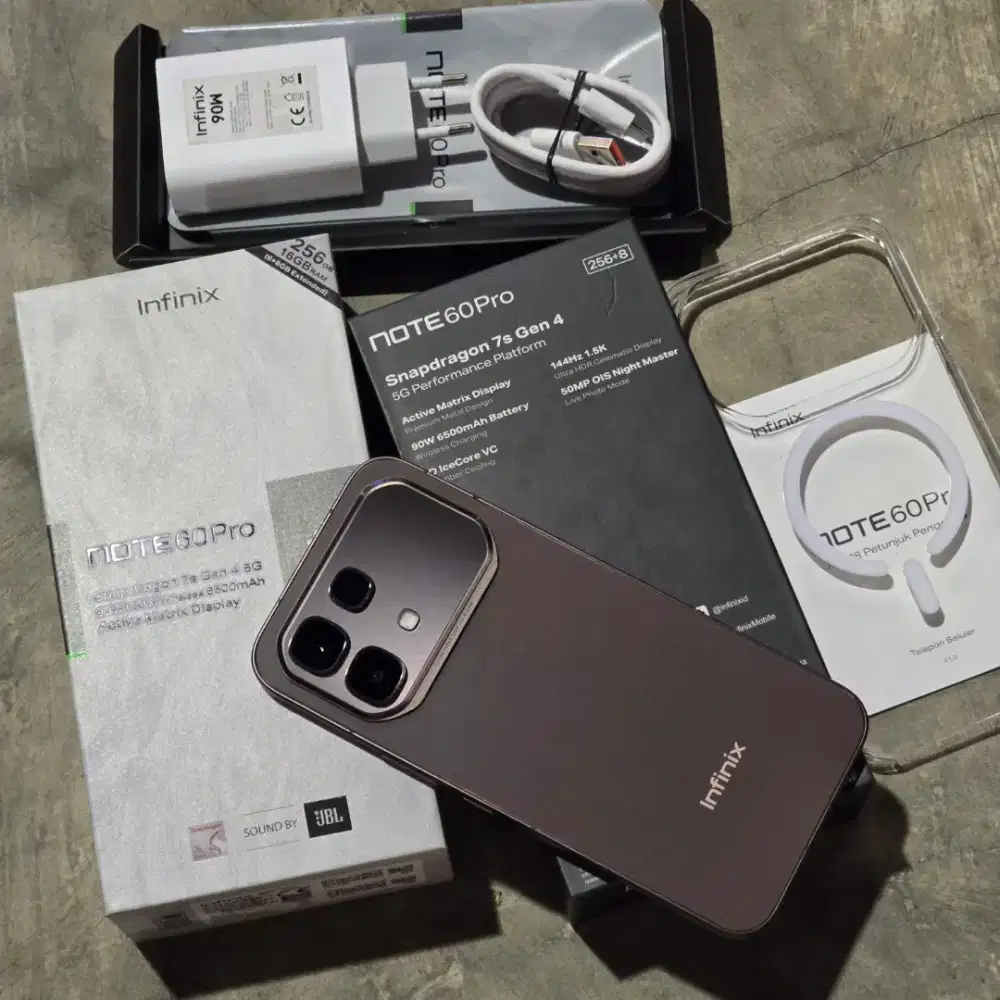 Infinix Note 60 Pro 8/256GB Brown Garansi Resmi Mei 2027