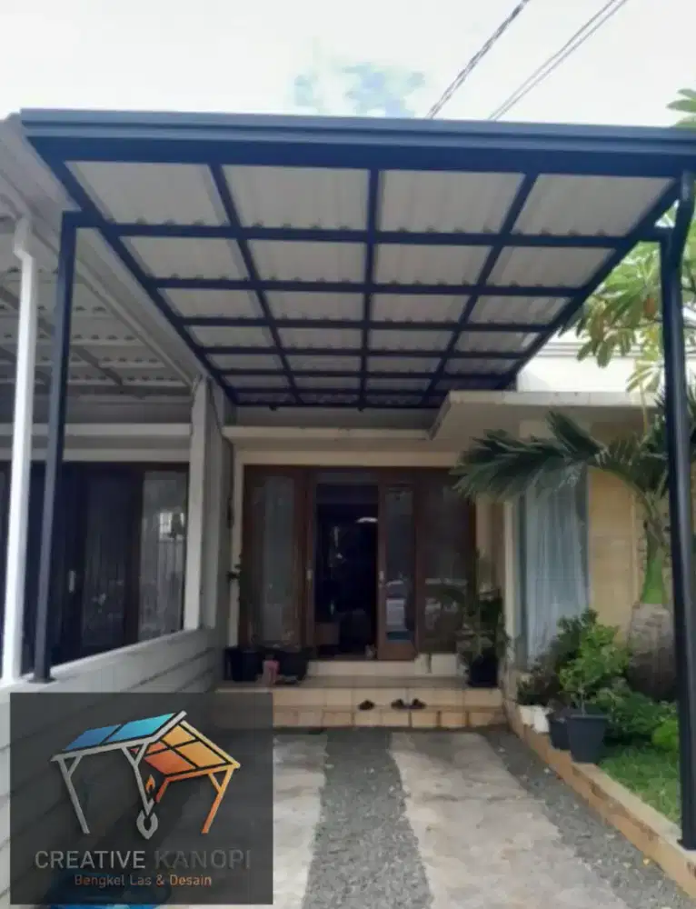 Kanopi atap upvc alderon twinwall double layer