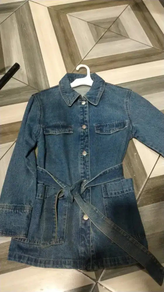 Jaket jeans parka wanita