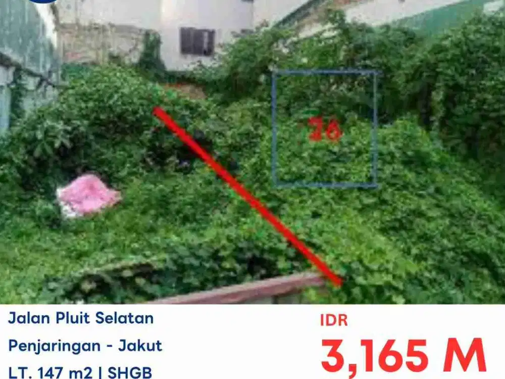 TURUN HARGA LELANG KAVLING PLUIT SELATAN PENJARINGAN JAKARTA UTARA