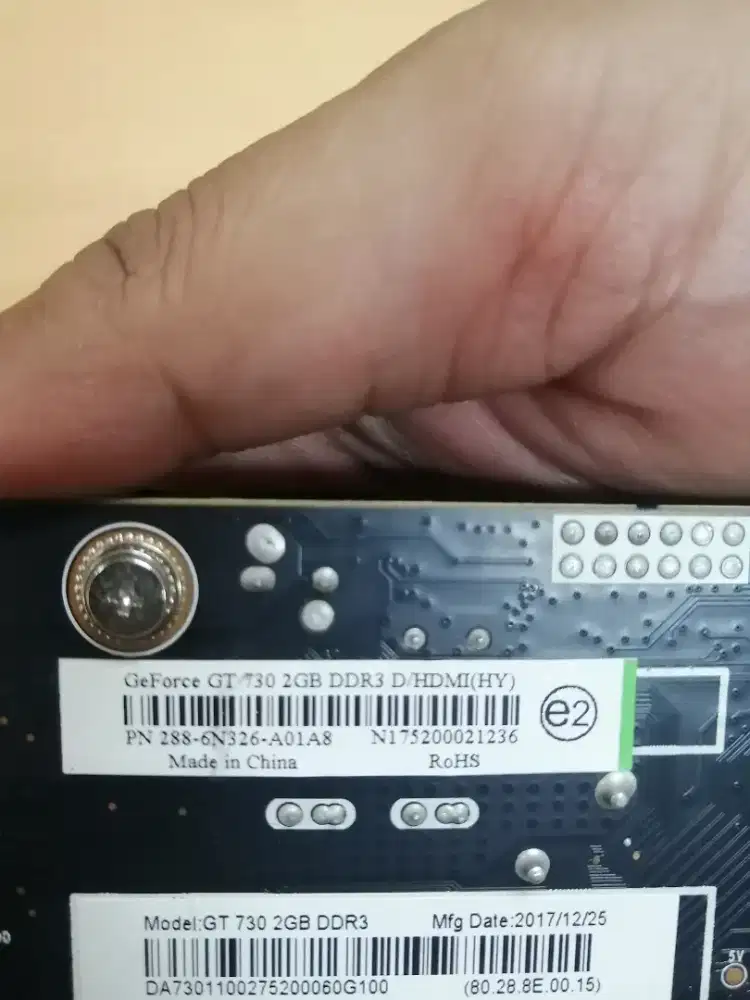 VGA Second GT 730 2 GB DDR 3 (300k nego)