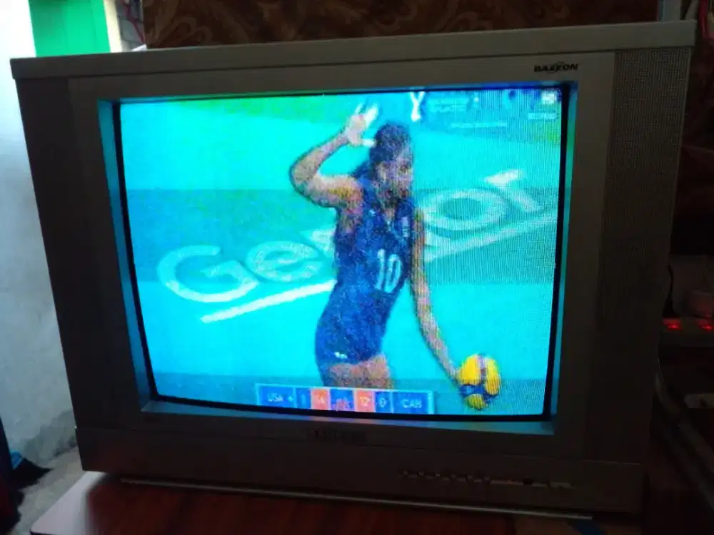 Tv tabung 21inch merk sanken di jual