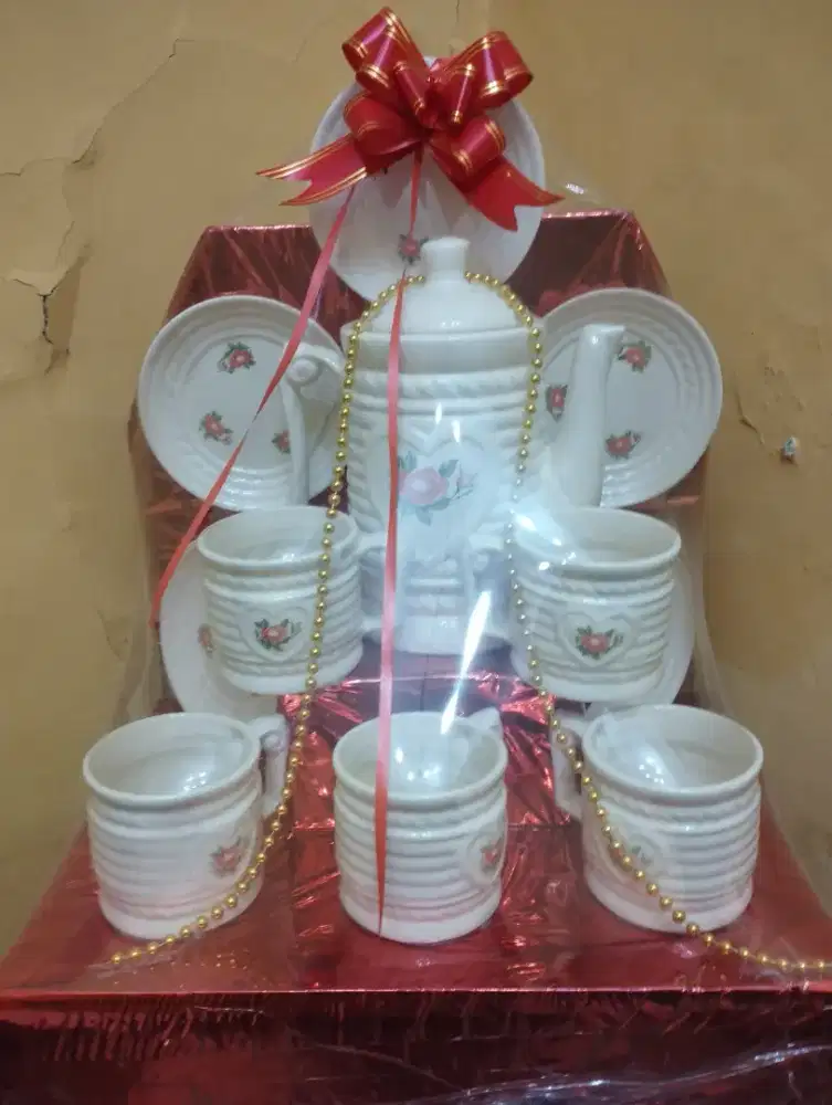 New 1set gelas dan teko 220ribu