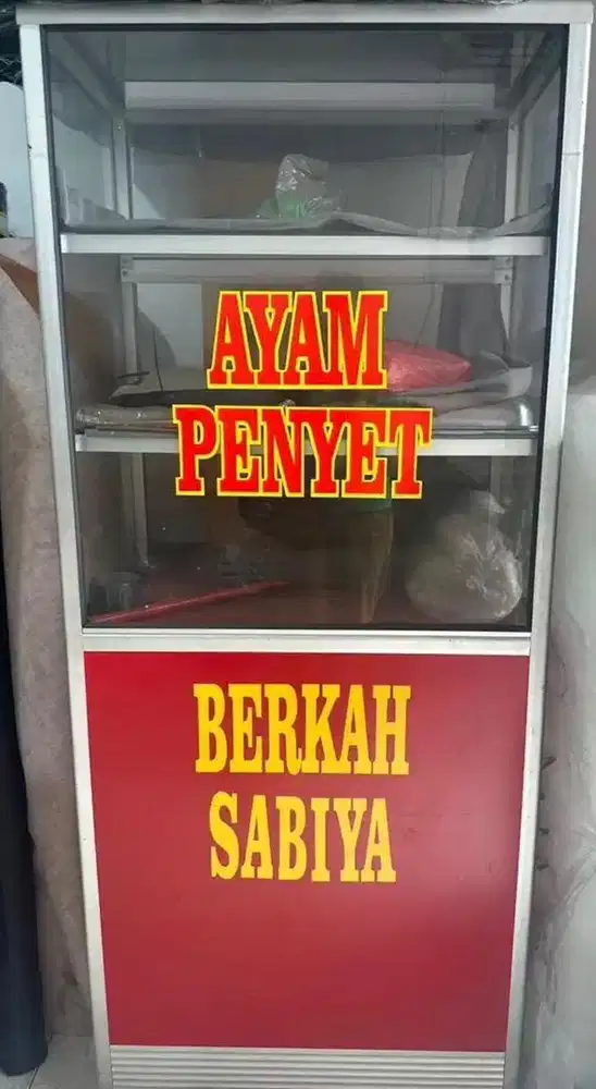 Jual Cepat Etalase bekas Jual Nasi Ayam Bakar, Harga Nett