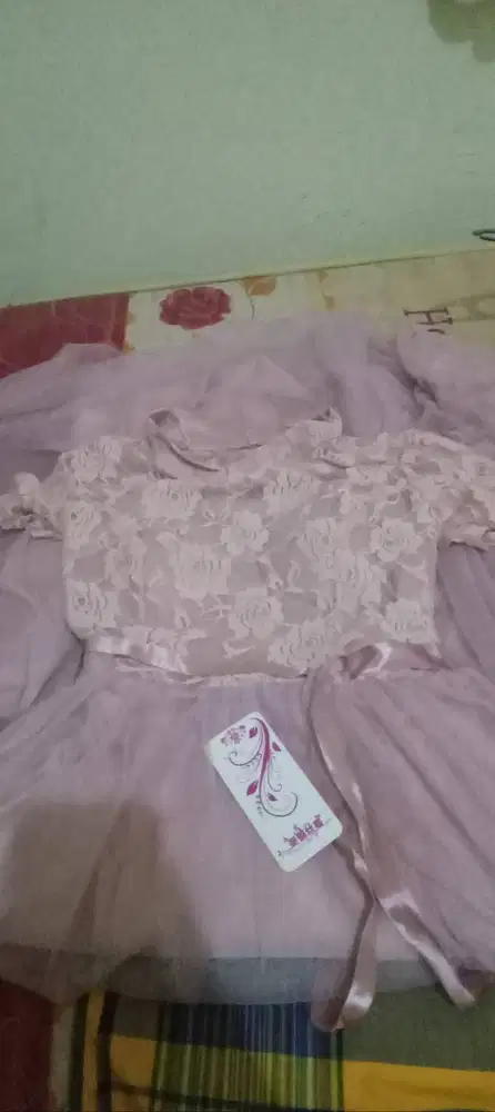 Dress pink warna baby pink250