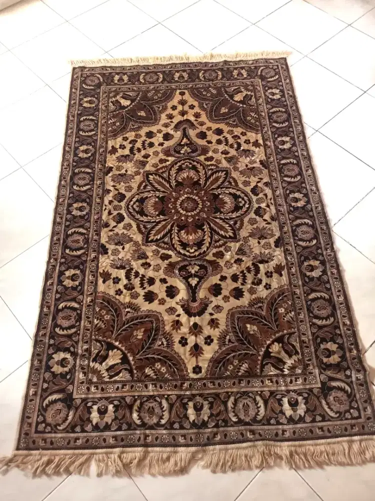 Sale karpet coklat motif asli turki bagus awet 15 tahun murah aja