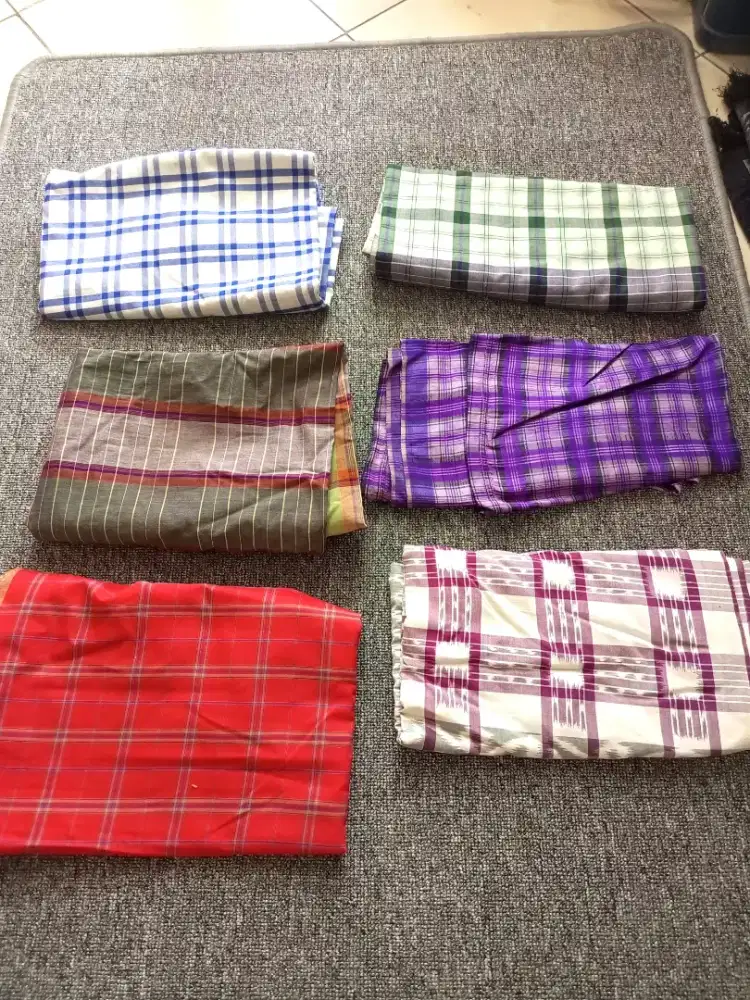 Sale 6 sarung pria murah aja preloved