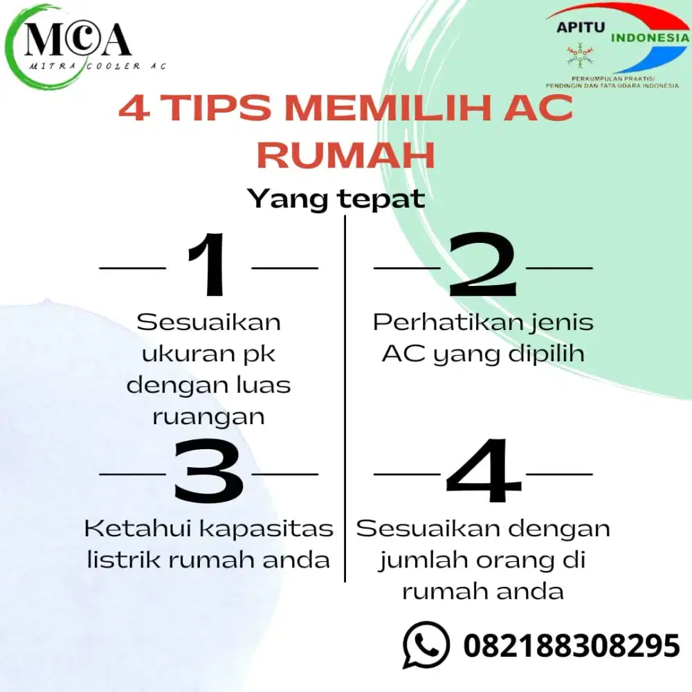 AC bocor , rusak, berisik ,AC kurang dingin .dll siap melayani