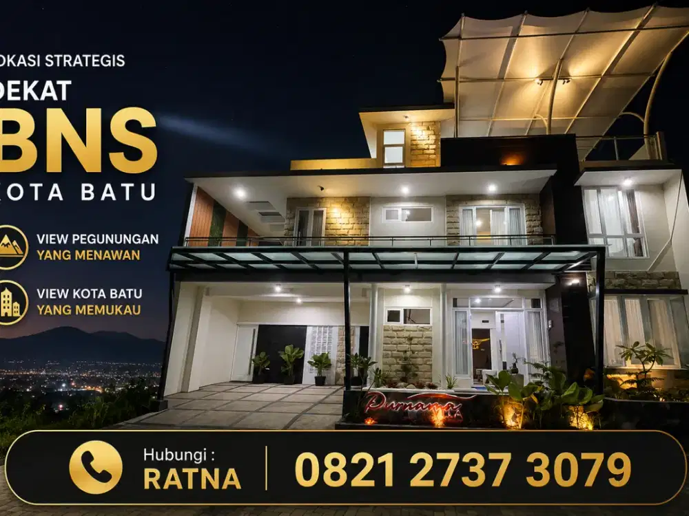Villa ter worth it kawasan villa ter ramai pengunjung selangkah dari BNS kota batu